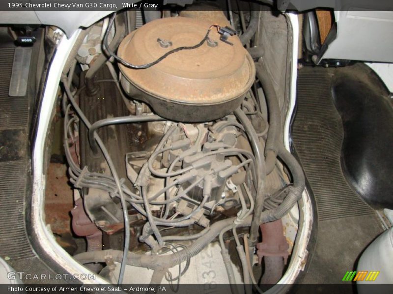 White / Gray 1995 Chevrolet Chevy Van G30 Cargo