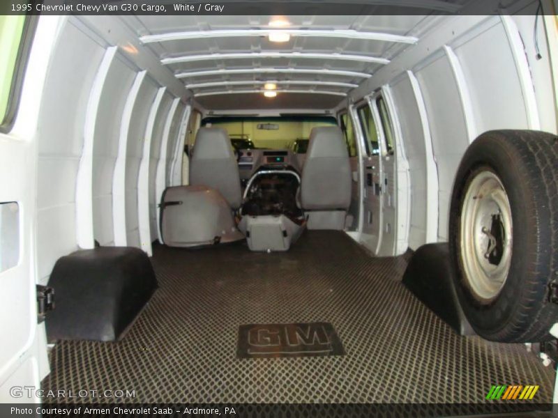White / Gray 1995 Chevrolet Chevy Van G30 Cargo