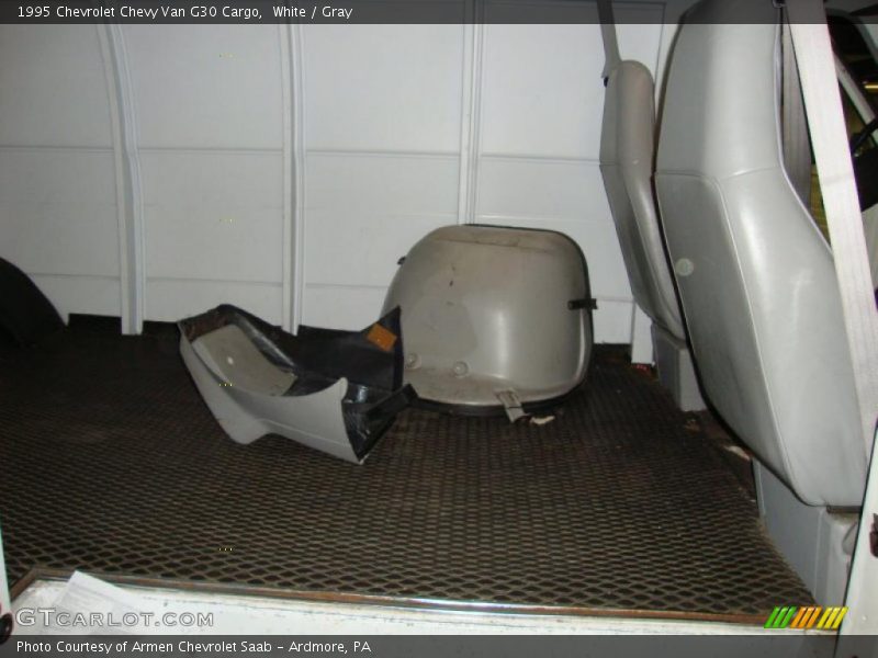 White / Gray 1995 Chevrolet Chevy Van G30 Cargo