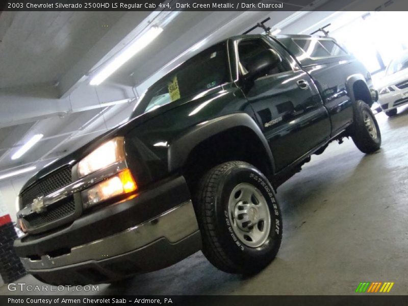 Dark Green Metallic / Dark Charcoal 2003 Chevrolet Silverado 2500HD LS Regular Cab 4x4