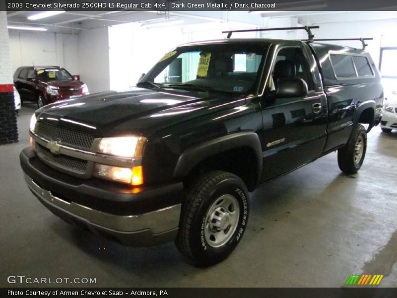 Dark Green Metallic / Dark Charcoal 2003 Chevrolet Silverado 2500HD LS Regular Cab 4x4