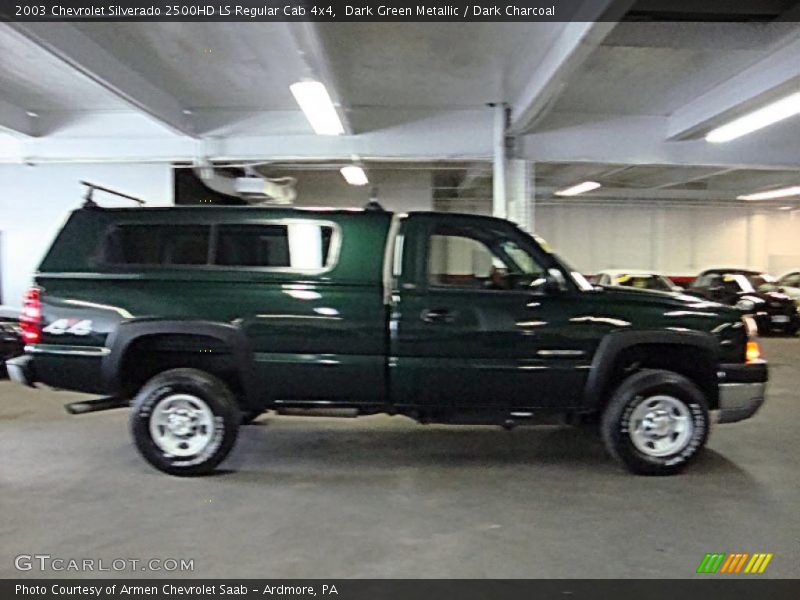 Dark Green Metallic / Dark Charcoal 2003 Chevrolet Silverado 2500HD LS Regular Cab 4x4