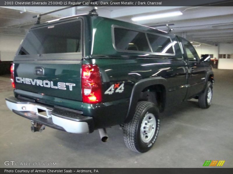 Dark Green Metallic / Dark Charcoal 2003 Chevrolet Silverado 2500HD LS Regular Cab 4x4