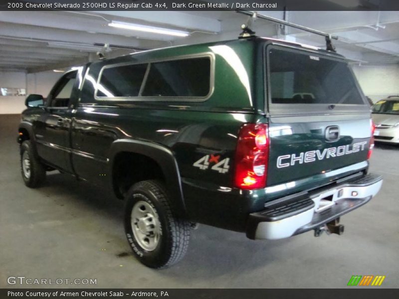 Dark Green Metallic / Dark Charcoal 2003 Chevrolet Silverado 2500HD LS Regular Cab 4x4