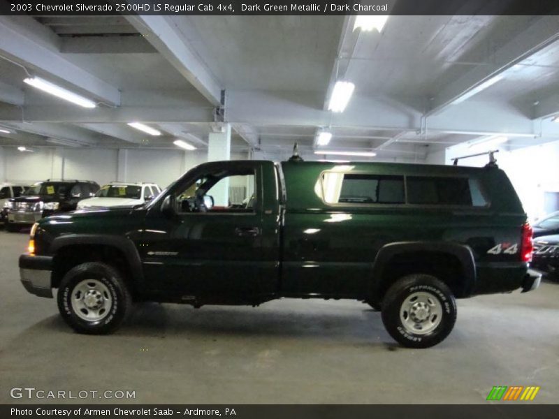 Dark Green Metallic / Dark Charcoal 2003 Chevrolet Silverado 2500HD LS Regular Cab 4x4