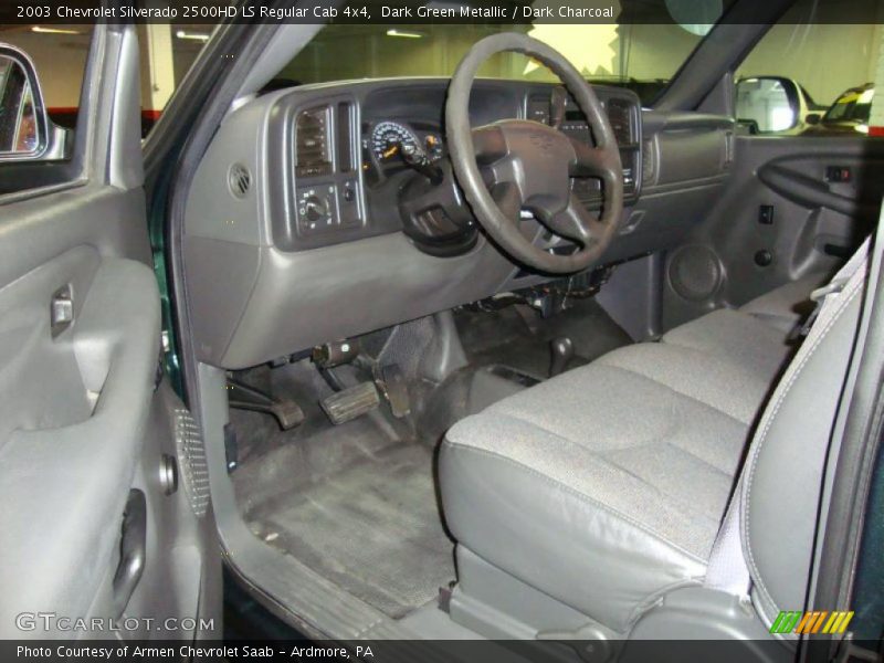 Dark Green Metallic / Dark Charcoal 2003 Chevrolet Silverado 2500HD LS Regular Cab 4x4
