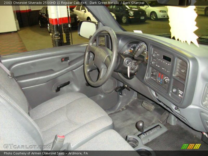 Dark Green Metallic / Dark Charcoal 2003 Chevrolet Silverado 2500HD LS Regular Cab 4x4