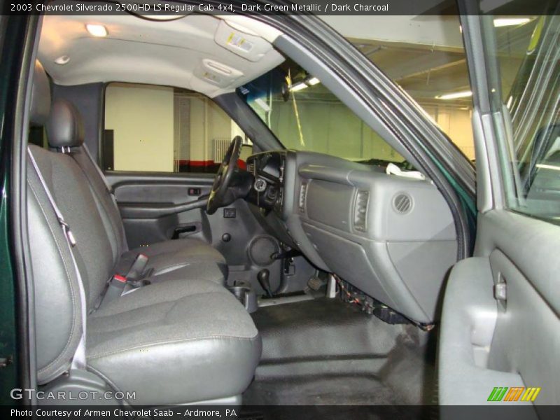 Dark Green Metallic / Dark Charcoal 2003 Chevrolet Silverado 2500HD LS Regular Cab 4x4