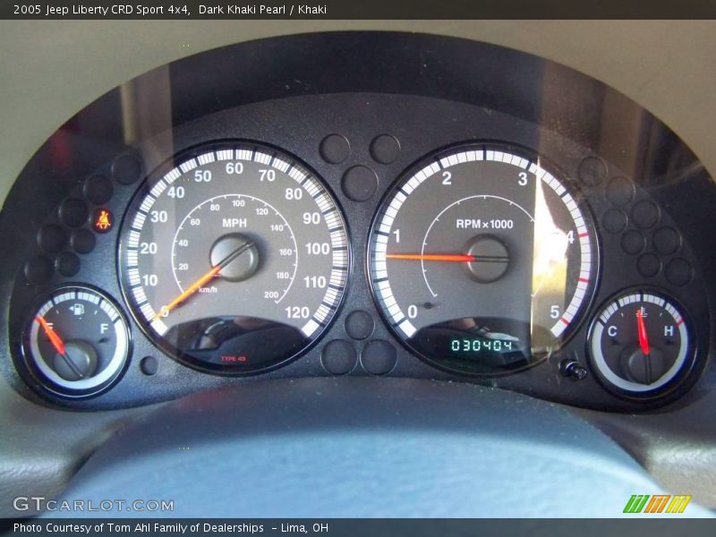 Dark Khaki Pearl / Khaki 2005 Jeep Liberty CRD Sport 4x4