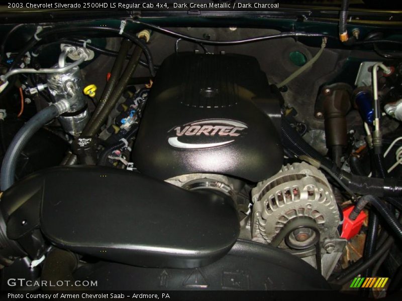 Dark Green Metallic / Dark Charcoal 2003 Chevrolet Silverado 2500HD LS Regular Cab 4x4