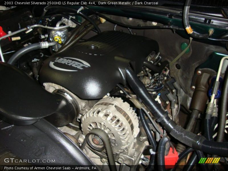 Dark Green Metallic / Dark Charcoal 2003 Chevrolet Silverado 2500HD LS Regular Cab 4x4