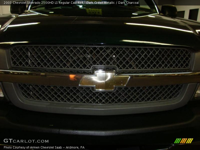 Dark Green Metallic / Dark Charcoal 2003 Chevrolet Silverado 2500HD LS Regular Cab 4x4