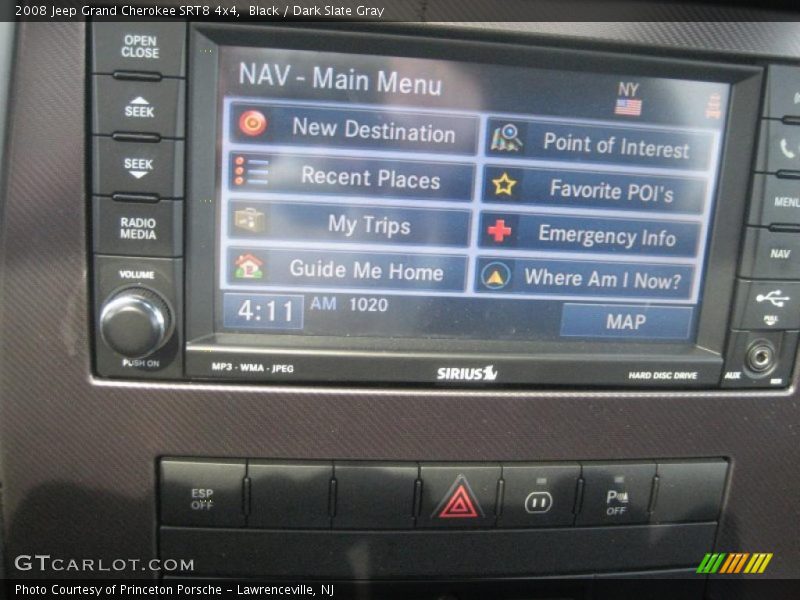 Black / Dark Slate Gray 2008 Jeep Grand Cherokee SRT8 4x4