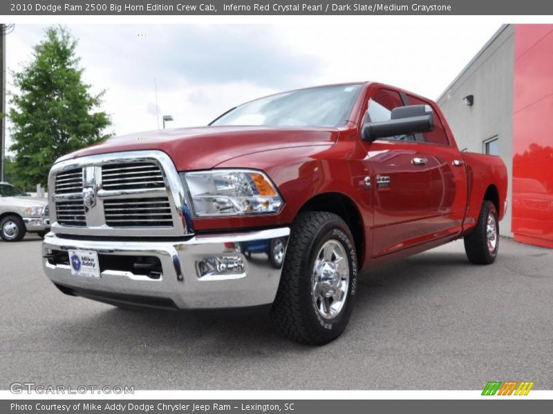 Inferno Red Crystal Pearl / Dark Slate/Medium Graystone 2010 Dodge Ram 2500 Big Horn Edition Crew Cab