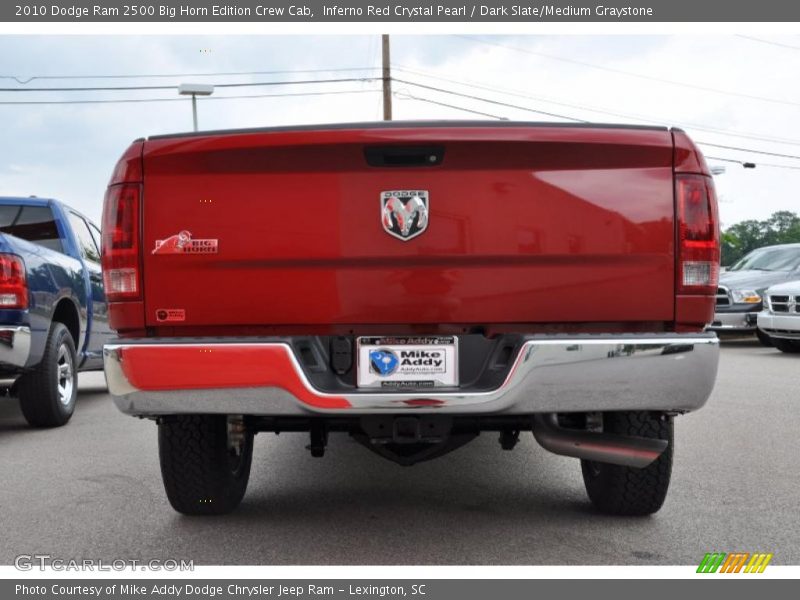 Inferno Red Crystal Pearl / Dark Slate/Medium Graystone 2010 Dodge Ram 2500 Big Horn Edition Crew Cab