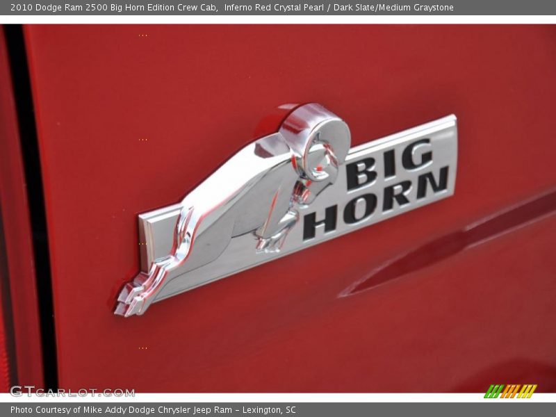 Inferno Red Crystal Pearl / Dark Slate/Medium Graystone 2010 Dodge Ram 2500 Big Horn Edition Crew Cab