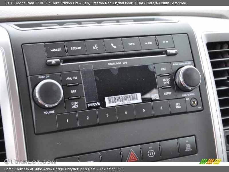 Inferno Red Crystal Pearl / Dark Slate/Medium Graystone 2010 Dodge Ram 2500 Big Horn Edition Crew Cab