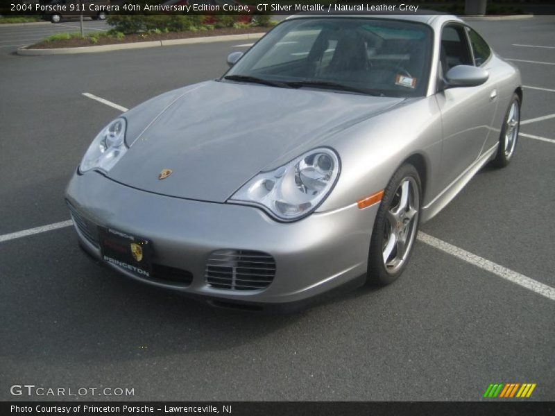 GT Silver Metallic / Natural Leather Grey 2004 Porsche 911 Carrera 40th Anniversary Edition Coupe
