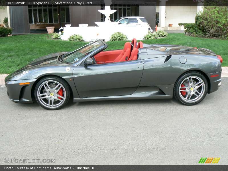 Silverstone Gray / Red 2007 Ferrari F430 Spider F1