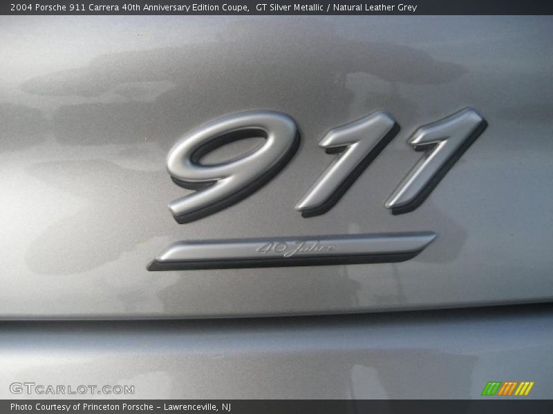GT Silver Metallic / Natural Leather Grey 2004 Porsche 911 Carrera 40th Anniversary Edition Coupe