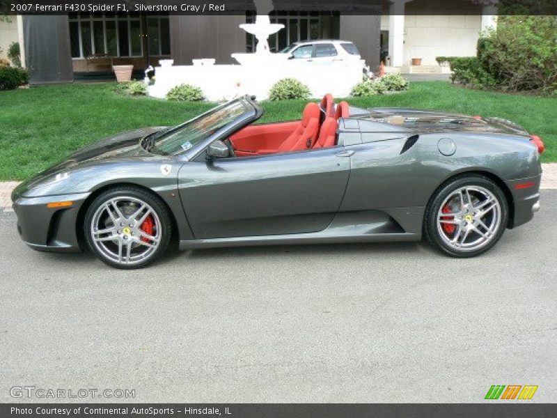 Silverstone Gray / Red 2007 Ferrari F430 Spider F1