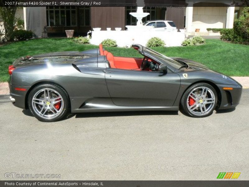 Silverstone Gray / Red 2007 Ferrari F430 Spider F1