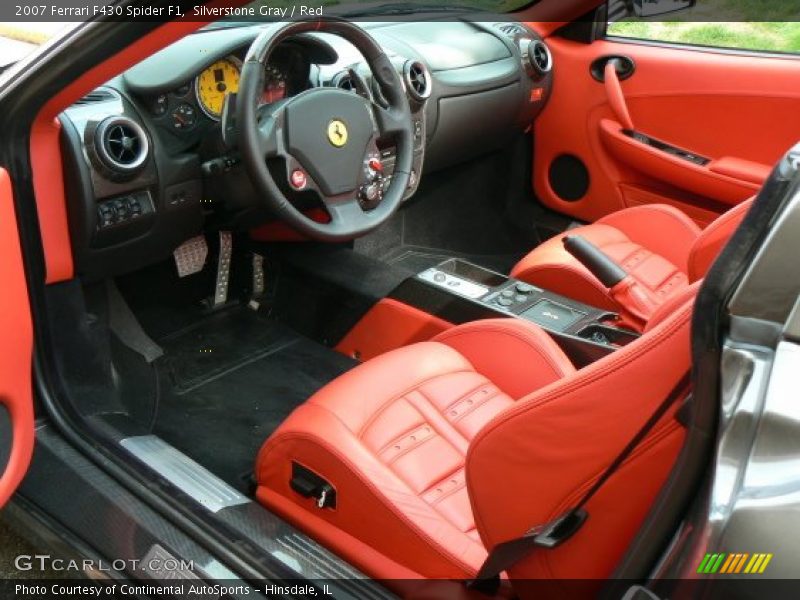 Silverstone Gray / Red 2007 Ferrari F430 Spider F1
