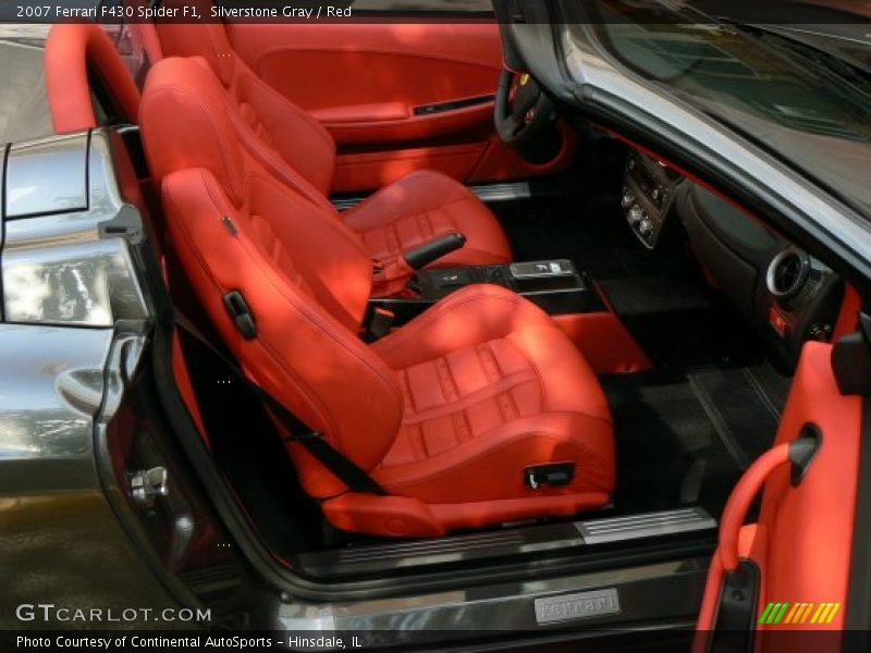 Silverstone Gray / Red 2007 Ferrari F430 Spider F1