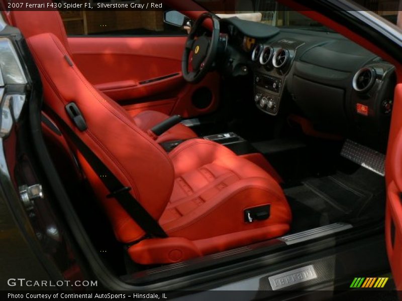 Silverstone Gray / Red 2007 Ferrari F430 Spider F1