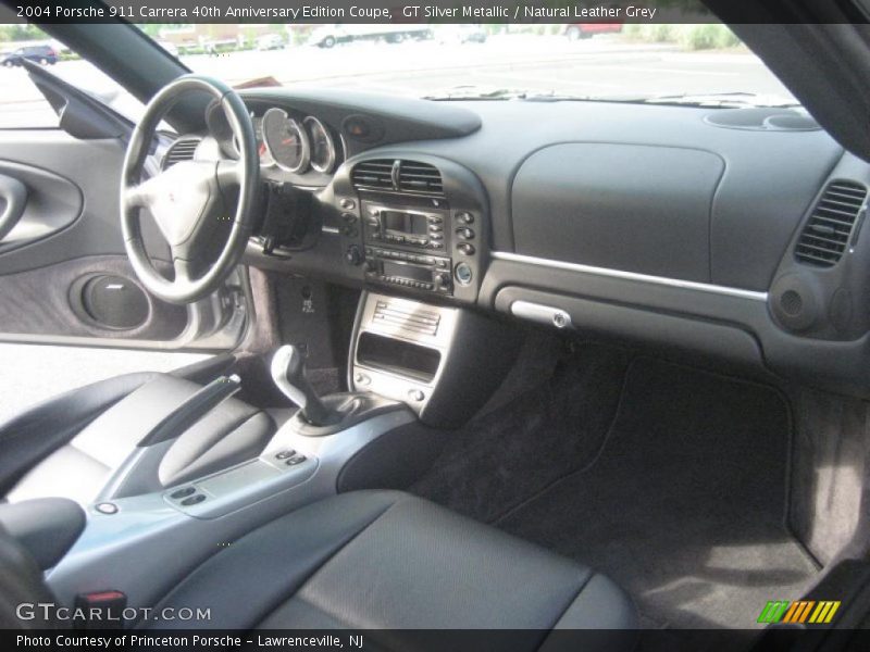 GT Silver Metallic / Natural Leather Grey 2004 Porsche 911 Carrera 40th Anniversary Edition Coupe