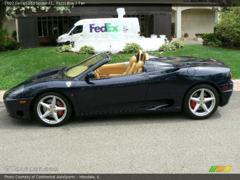 Pozzi Blue / Tan 2002 Ferrari 360 Spider F1