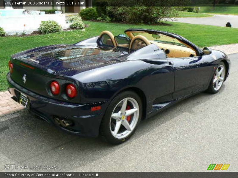 Pozzi Blue / Tan 2002 Ferrari 360 Spider F1