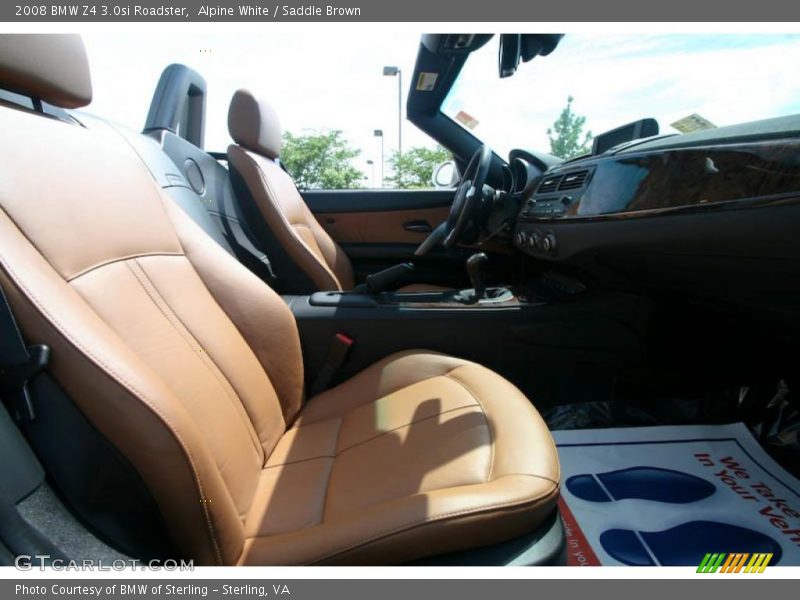 Alpine White / Saddle Brown 2008 BMW Z4 3.0si Roadster