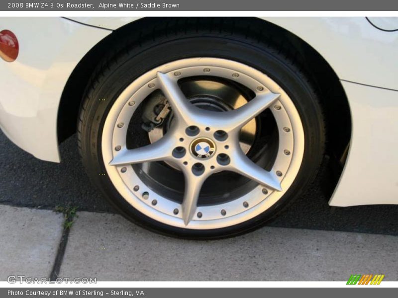 Alpine White / Saddle Brown 2008 BMW Z4 3.0si Roadster