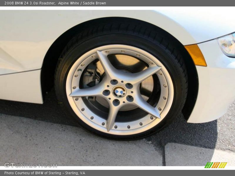 Alpine White / Saddle Brown 2008 BMW Z4 3.0si Roadster