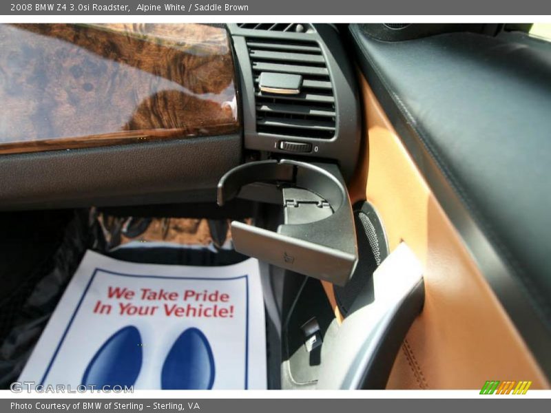 Alpine White / Saddle Brown 2008 BMW Z4 3.0si Roadster