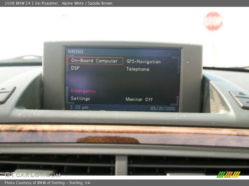 Alpine White / Saddle Brown 2008 BMW Z4 3.0si Roadster