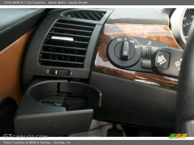 Alpine White / Saddle Brown 2008 BMW Z4 3.0si Roadster