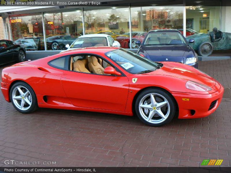 Rosso Corsa (Red) / Beige 2001 Ferrari 360 Modena F1