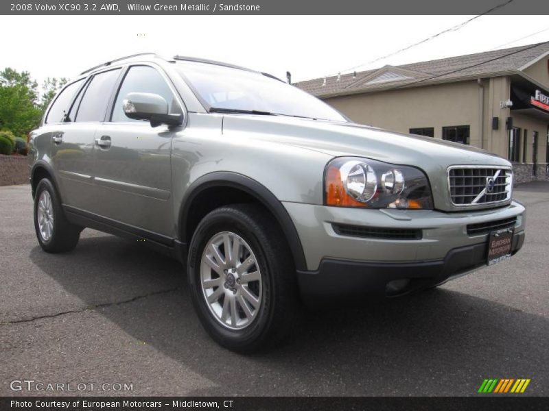 Willow Green Metallic / Sandstone 2008 Volvo XC90 3.2 AWD