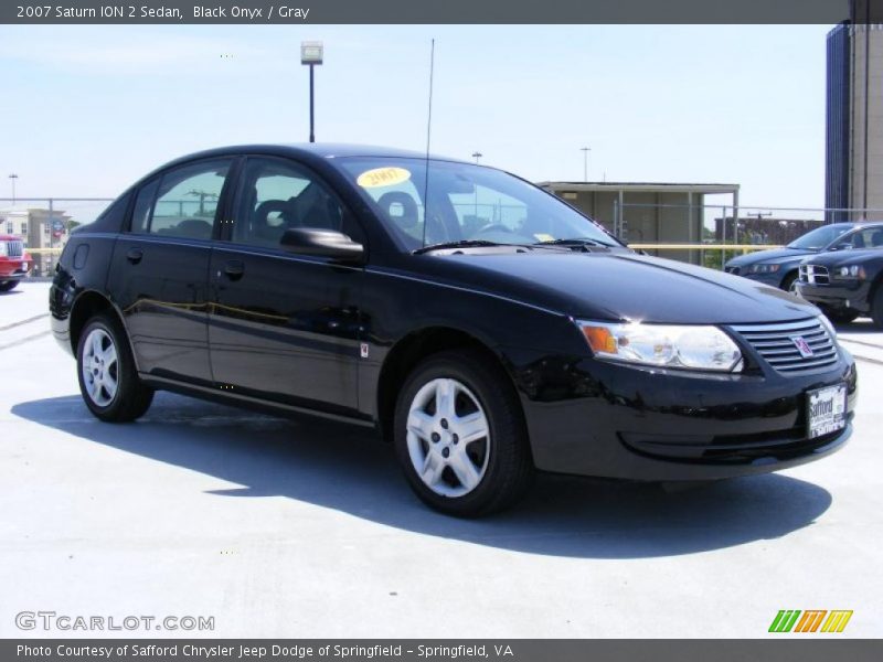 Black Onyx / Gray 2007 Saturn ION 2 Sedan