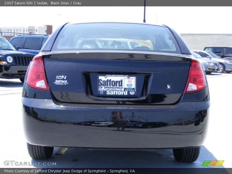 Black Onyx / Gray 2007 Saturn ION 2 Sedan