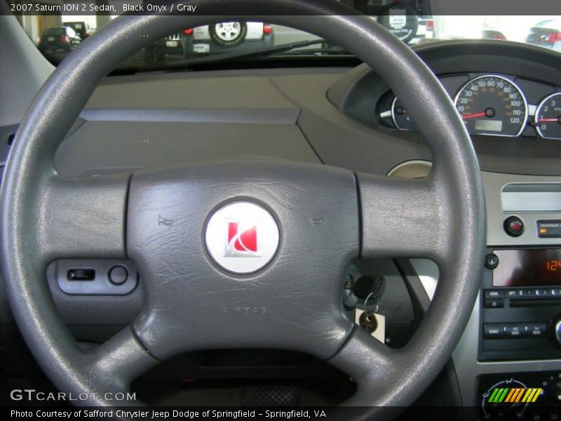 Black Onyx / Gray 2007 Saturn ION 2 Sedan