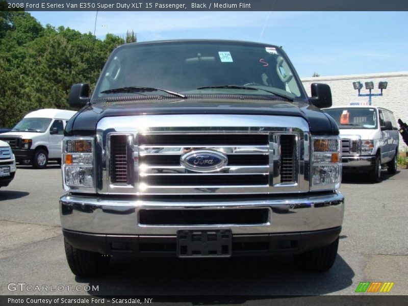 Black / Medium Flint 2008 Ford E Series Van E350 Super Duty XLT 15 Passenger