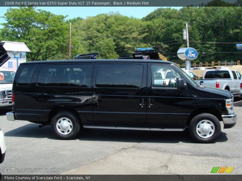 Black / Medium Flint 2008 Ford E Series Van E350 Super Duty XLT 15 Passenger