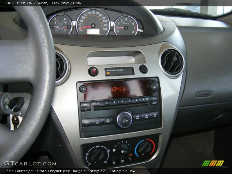 Black Onyx / Gray 2007 Saturn ION 2 Sedan