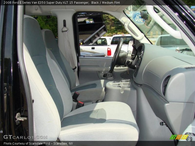 Black / Medium Flint 2008 Ford E Series Van E350 Super Duty XLT 15 Passenger