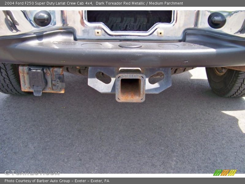 Dark Toreador Red Metallic / Medium Parchment 2004 Ford F250 Super Duty Lariat Crew Cab 4x4