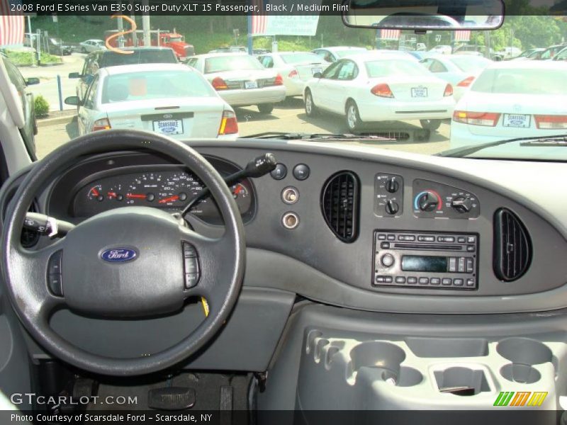 Black / Medium Flint 2008 Ford E Series Van E350 Super Duty XLT 15 Passenger