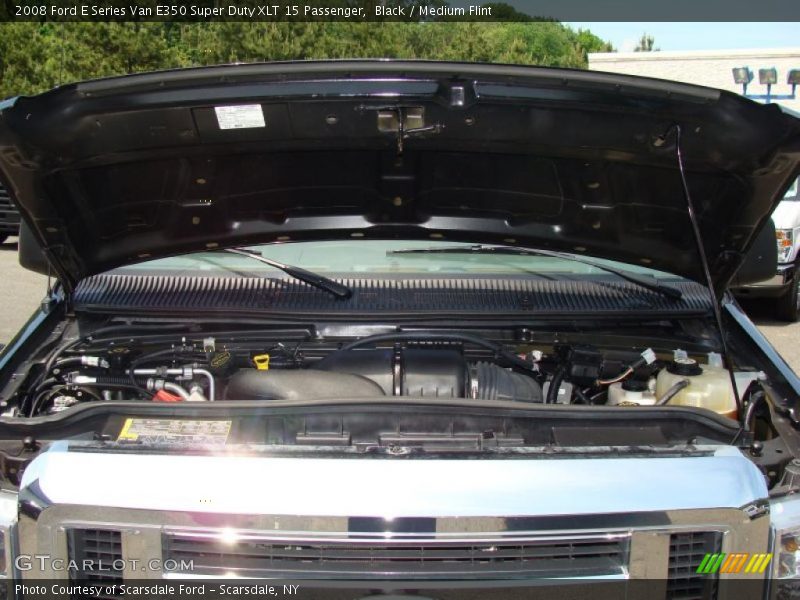 Black / Medium Flint 2008 Ford E Series Van E350 Super Duty XLT 15 Passenger